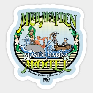 Wicked Decent Mermaiden Motel Sticker